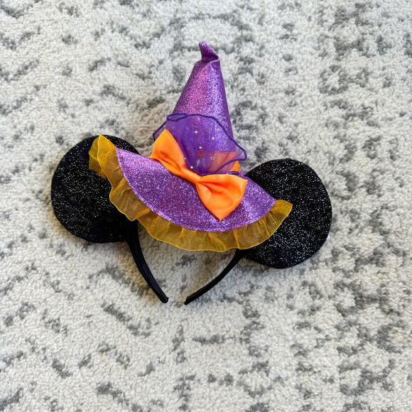Disney Minnie Mouse Halloween Witch Hat Headband - Picture 1 of 2